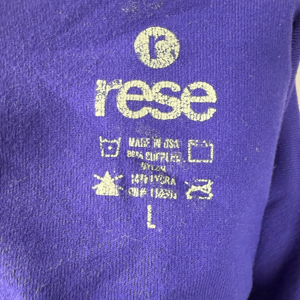 Rese Yoga Tank Top Womens‎ Large Purple Pink Crossback Athletic Made in USA - Picture 10 of 10
